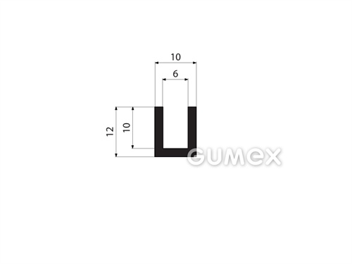 GUMMIPROFILE U-FORM - EPDM